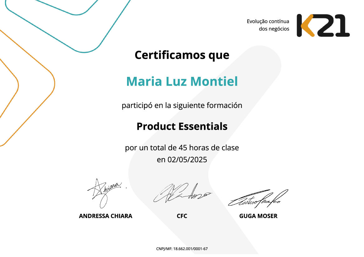 Certificado K21